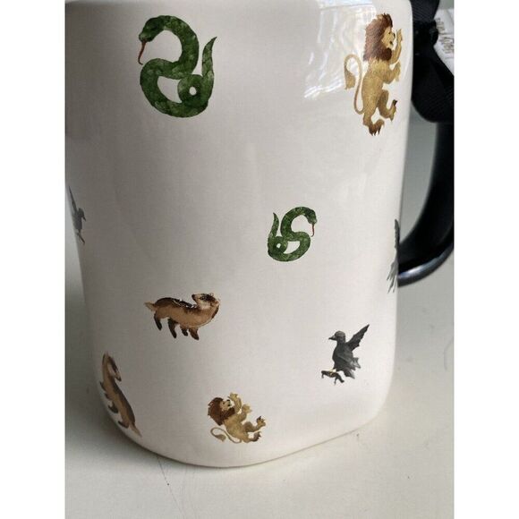Rae Dunn Hogwarts Houses Mug Harry Potter Gryffindor Slytherin Hufflepuff NEW - Picture 6 of 10